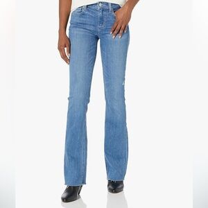 PAIGE Manhattan Slim Boot Bootcut Mid Rise Jeans Size 29 frayed hem style